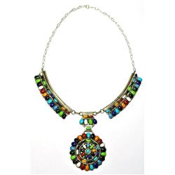 Navajo Multi-Stone Sterling Silver Necklace - Juliana Williams