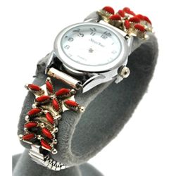 Zuni Coral Palm Design Women's Watch - F.A.