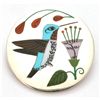 Image 1 : Zuni Multi-Stone Bird Sterling Silver Pendant & Pin - Rudell & Nancy Laconsello