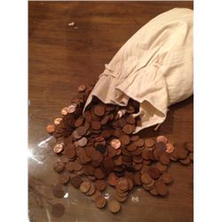 5000 LINCOLN WHEAT PENNIES, ALL READABLE DATES FROM G TO BU