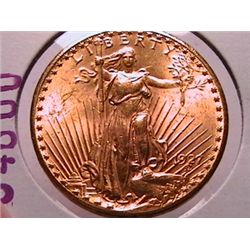 1927 $20 Gold St. Gaudens BU