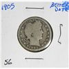 Better Date 1905 Barber Liberty Head Quarter
