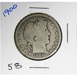 1900 Barber Liberty Head Half Dollar