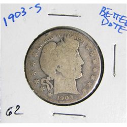 1903-S Barber Liberty Head Half Dollar