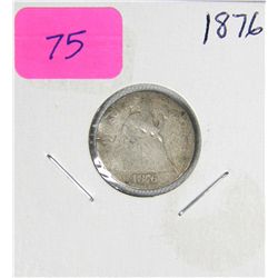 1876 Seated Liberty Dime