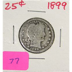 1899 Barber Liberty Head Quarter