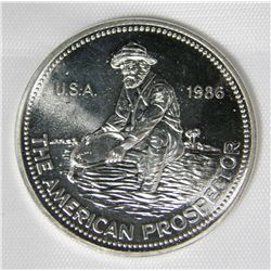 1986 Engelhard American Prospector 1 Troy Ounce .999 Silver