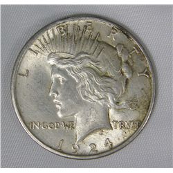 1924 Peace Dollar AU