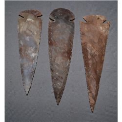 THREE DECORATIVE ARROW  HEADS