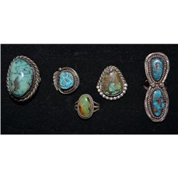 COLLECTION OF NAVAJO RINGS