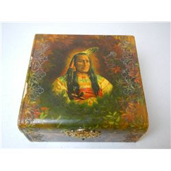 Indian Chief Cigar/Jewlery Box
