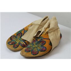 Crow Indian Beaded Moccasins
