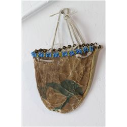 White Hearts Effigy Indian Buffalo Pouch