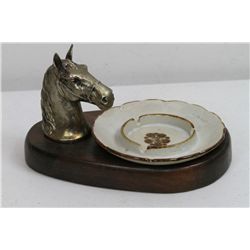 Horse Head Ash Tray & Humidor Stand