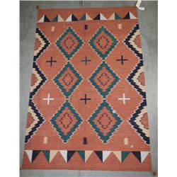Warrior Navajo Kilim Rug