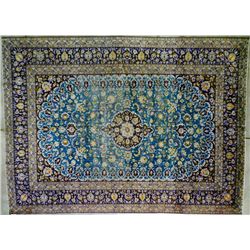 Persian Isfahan Rug Circa 1900-1920's