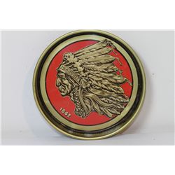 Iroquois Indian Head Bear & Ale Serving Tray