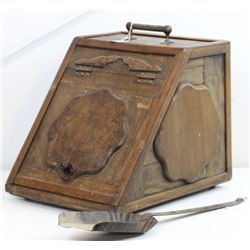 Antique Wood Coal Bucket