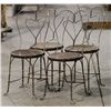 Image 1 : Wrought Iron Ice Cream Parlor Chairs