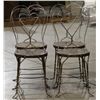 Image 2 : Wrought Iron Ice Cream Parlor Chairs