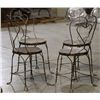 Image 4 : Wrought Iron Ice Cream Parlor Chairs
