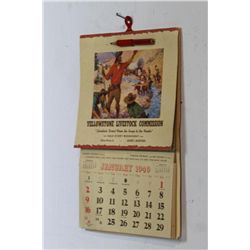 1949 Yellowstone Livestock Commission Calendar