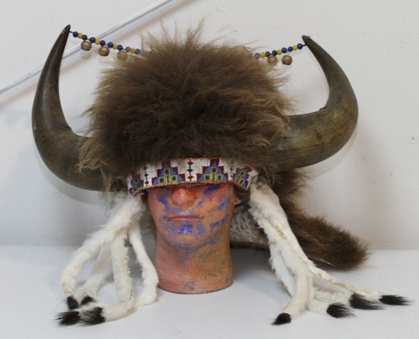 Sioux Indian Buffalo Headdress