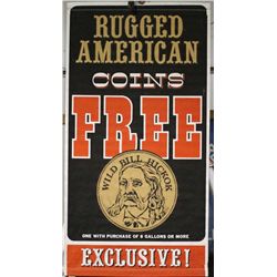 Husky Oil Wild Bill Hickok Sign