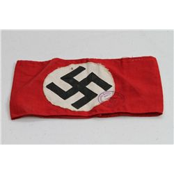 Nazi Swastika Arm Band with Nazi Stamp