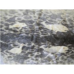 Inuit Leopard Seal Skin with Inlays