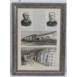 "The Wool Industry of Montana" 1889 Hand Colored