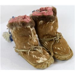 Inuit Eskimo Seal Skin Child's Mukluks