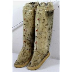 Inuit Eskimo Leopard Seal Skin Mukluks