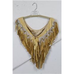 Western Buckskin and Beadwork Collar Decoration