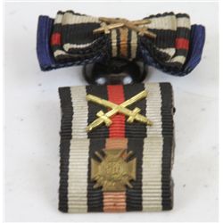 WWI German War Merit Cross Ribbon Pins