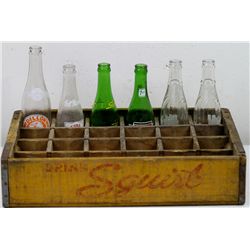 Livingston Montana Crate and Montana Soda Bottles