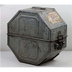 Metal Movie Film Case from Warm Springs Mont.