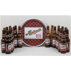 Highlander Beer Tray and Bottles