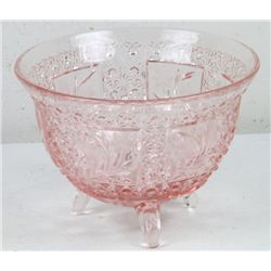 Pink Depression Glass Bowl