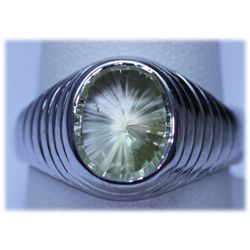 30.75 CTW LEMON TOPAZ RING .925 STERLING SILVER