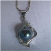 Image 1 : CLASSIC BLUISH PEARL CZ NECKLACE; AUTHENTIC PHILIPPINE