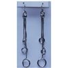 Image 1 : 25.85 CTW STERLING STEEL EARRING