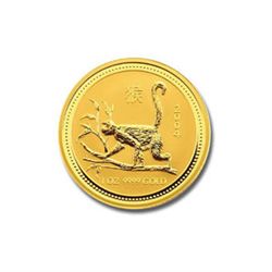 Australian Lunar Gold Quarter Ounce Gold 2004 Monkey