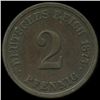 Image 2 : 1875F Germany 2pf VF/XF (COI-009798)