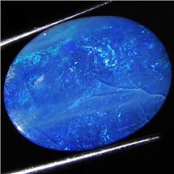 9ct Australian Black Opal Doublet Full Fire (GEM-046637)