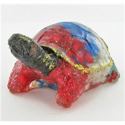 550ct. Star Sapphire/Topaz Turtle/Tortoise Statue (GEM-003031A)