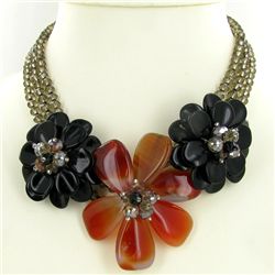 675ct Agate & Crystal Necklace (JEW-003674)