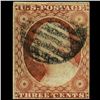 Image 1 : 1851 US 3c Washington Stamp Inperf (STM-001619)