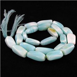 130ct Peru Blue Opal Bead Strand (JEW-004217)