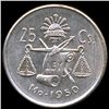 Image 1 : 1950 Mexico 25c MS65+ (COI-010064)